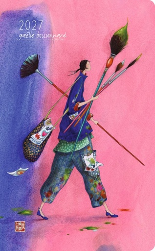 [I-AQ-D27-DL25607] Aquarupella 13x21 Weekly Diary-G. Boissonnard-Living in Colour