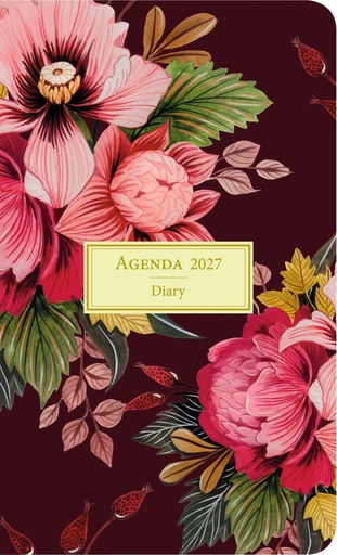 [I-AQ-D27-DM25600] Aquarupella 10x16 Weekly Diary-Floral Feeling