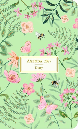 [I-AQ-D27-DM25602] Aquarupella 10x16 Weekly Diary-Herbarium Green