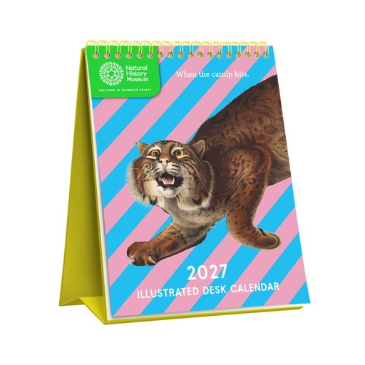 [G-AOD-D27-13736] Ohh Deer 16x22 Desk Cal-Natural History Museum