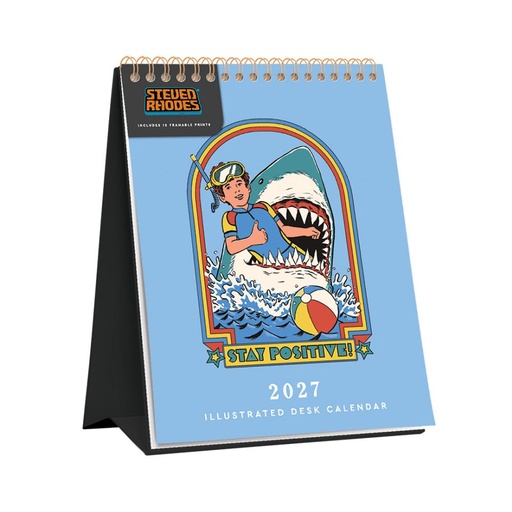 [G-AOD-D27-13741] Ohh Deer 16x22 Desk Cal-Steven Rhodes