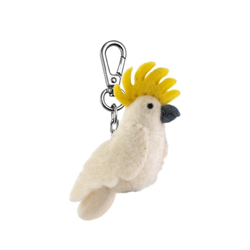 [GI-KC-AB003] Key Chain-Felt Cockatoo